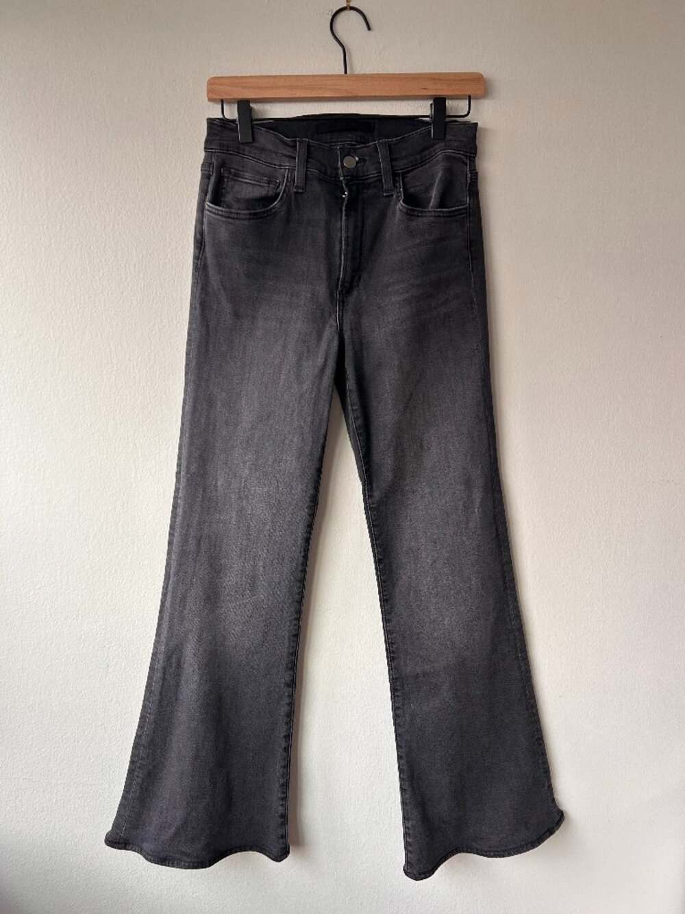 Joe's Jeans The Molly Petite Flare Guilt Free Washed Black Jeans 27P High Rise